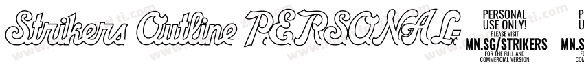 Strikers Outline PERSONAL字体转换